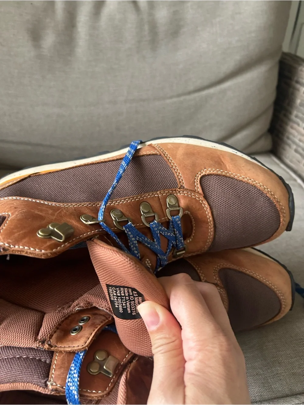 L.L. Bean Brown and Blue Men's Chukka Boots waterproof